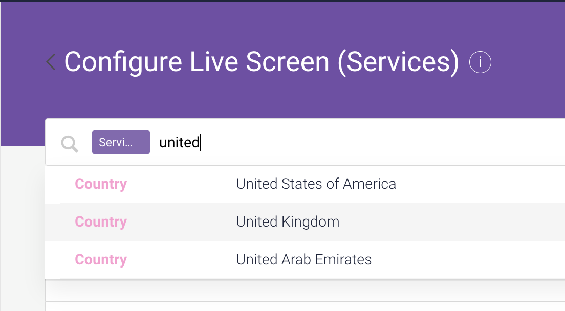 Creating and Editing a Live Screen